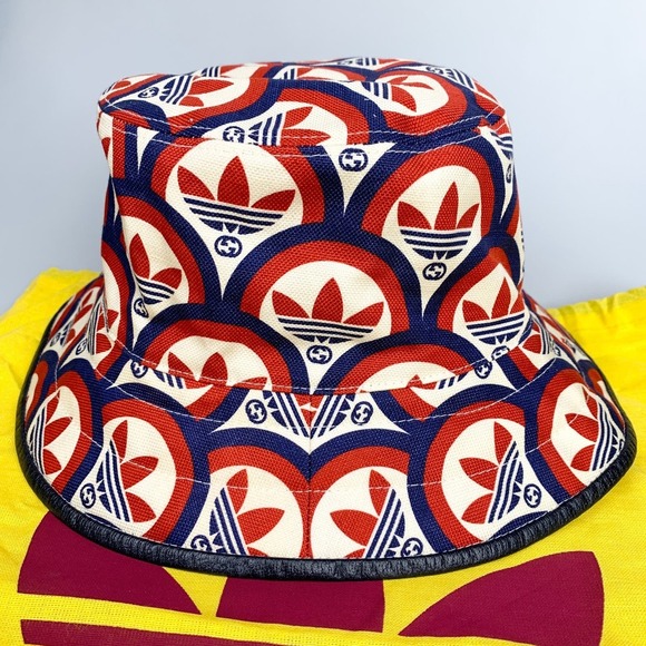 NWT Gucci x Adidas Bucket Hat Red/Blue Size M main image 11
